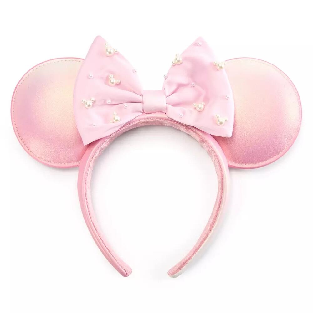 Minnie Mouse Pearled Ear Headband for Adults – Rose Pearl NWT